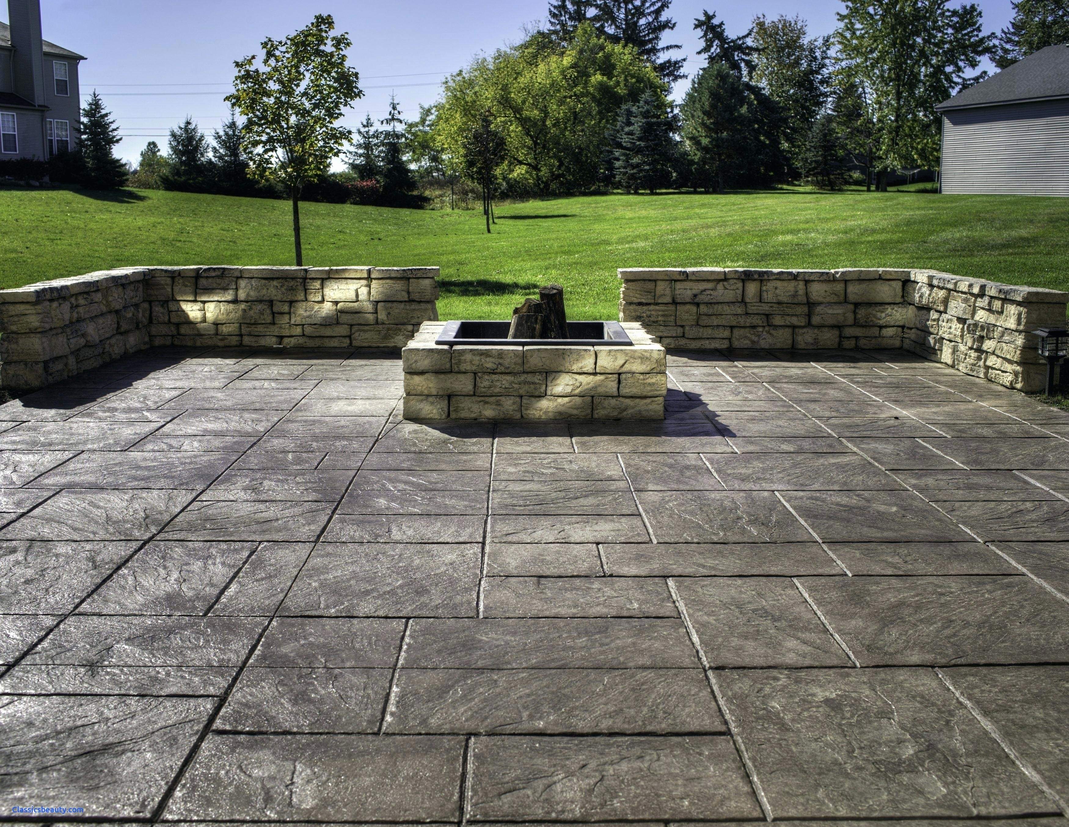 Backyard Stamped Concrete Patio Ideas Luxury Concrete with measurements 3500 X 2707