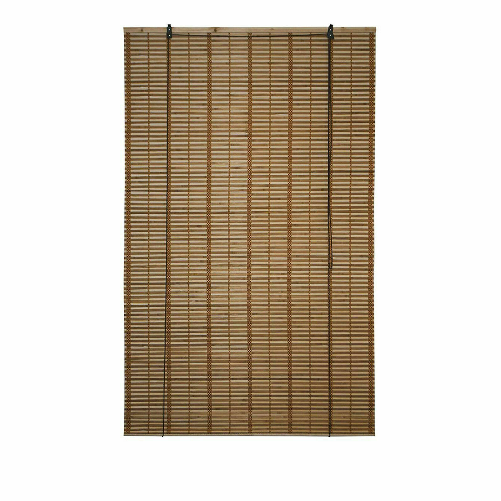 Bamboo Roman Wooden Roll Up Blinds Woven Brown Natural Indoor Patio Filtering regarding measurements 1600 X 1600