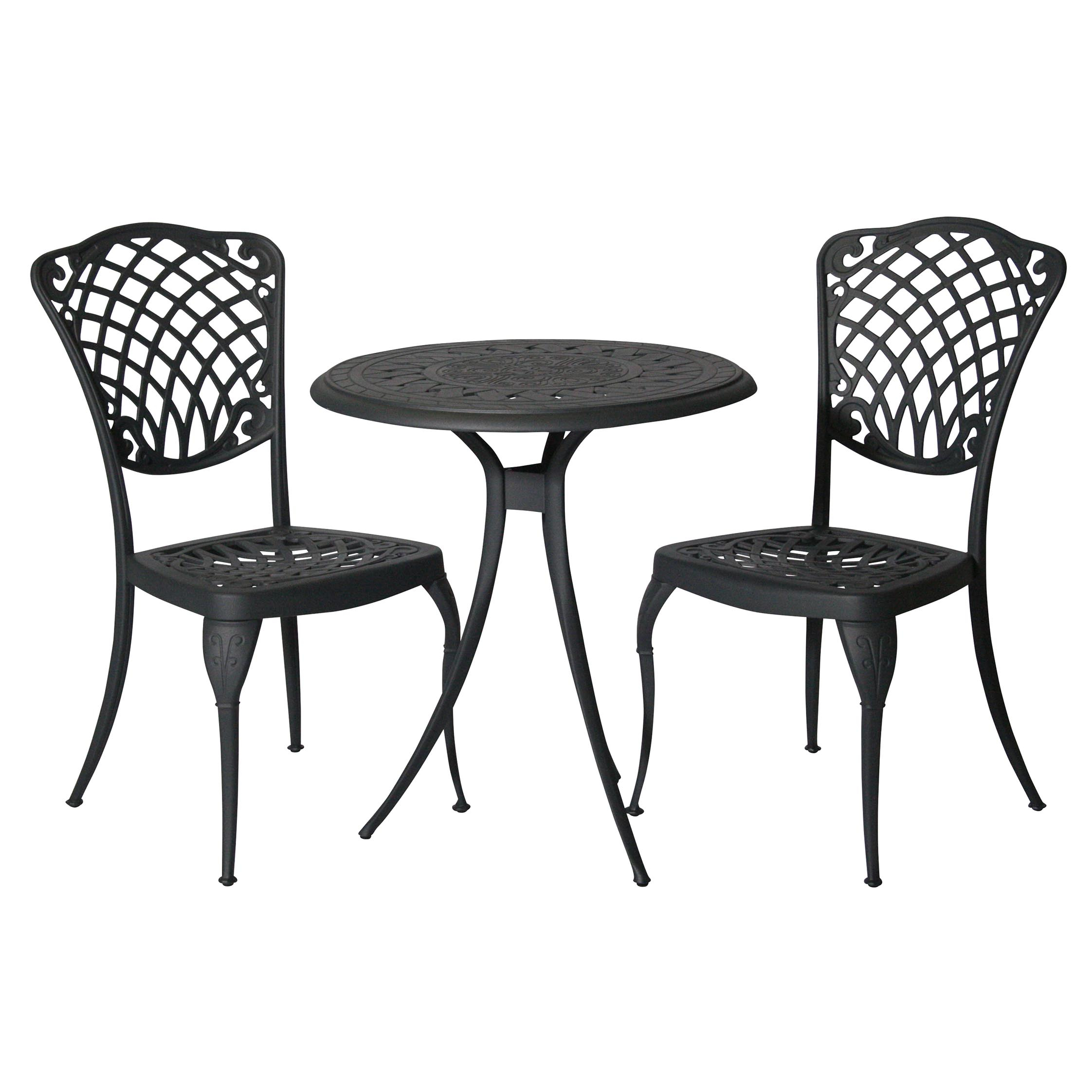 Baswick Bistro Set Charcoal inside proportions 2244 X 2244