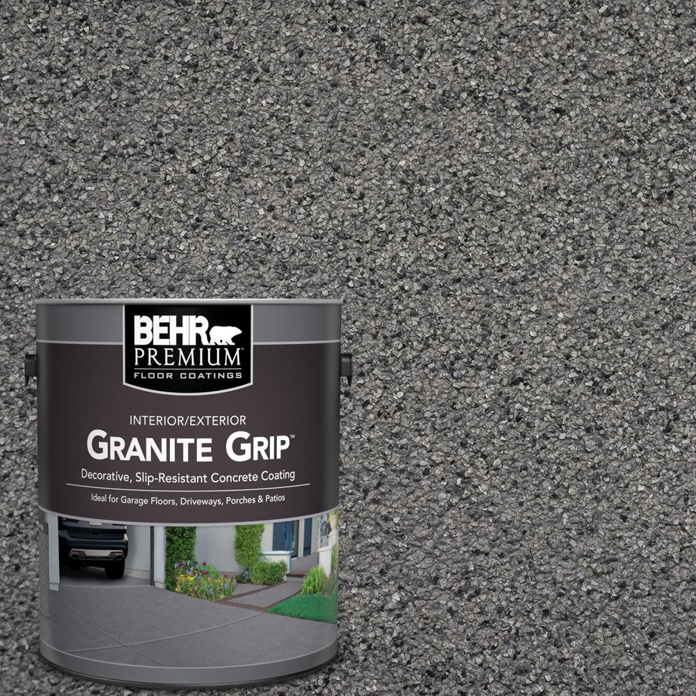 Behr Premium 1 Gal Gray Granite Grip Decorative Flat Interiorexterior Concrete Floor Coating intended for sizing 1000 X 1000