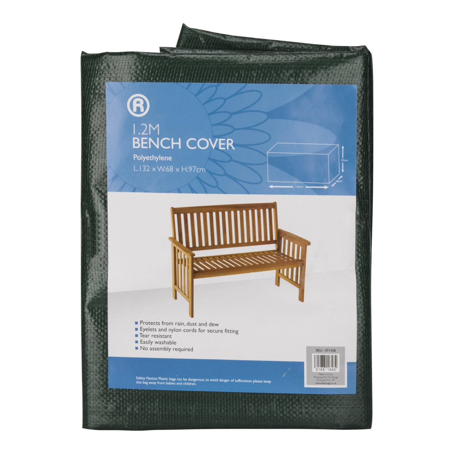 Bench Cover in size 1500 X 1500