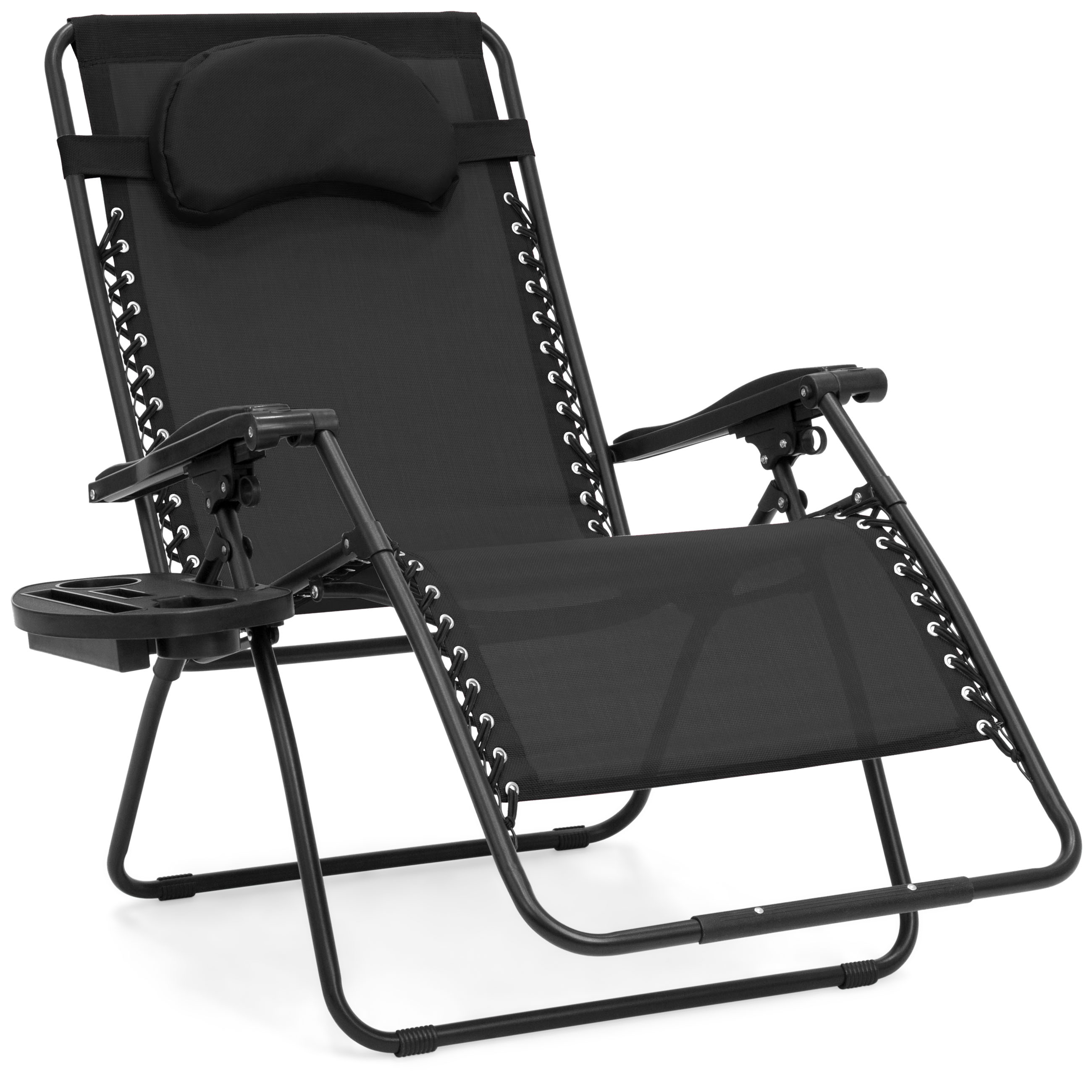 Best Choice Products Oversized Zero Gravity Outdoor Reclining Lounge Patio Chair W Cup Holder Black pertaining to measurements 2600 X 2600