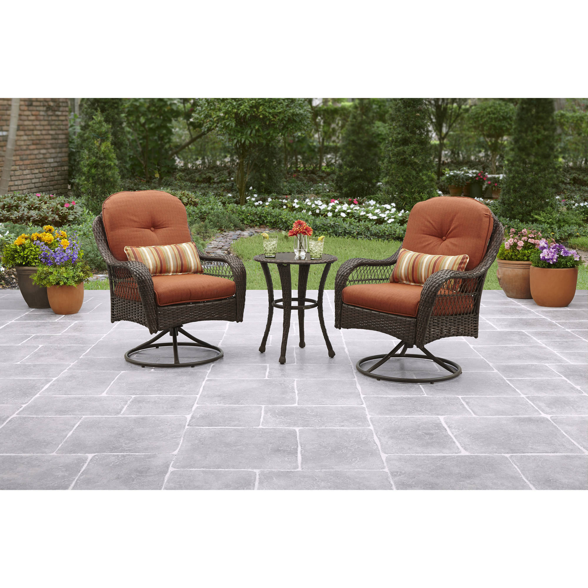 Better Homes And Gardens Azalea Ridge 3 Piece Outdoor Bistro Set Walmart pertaining to measurements 2000 X 2000