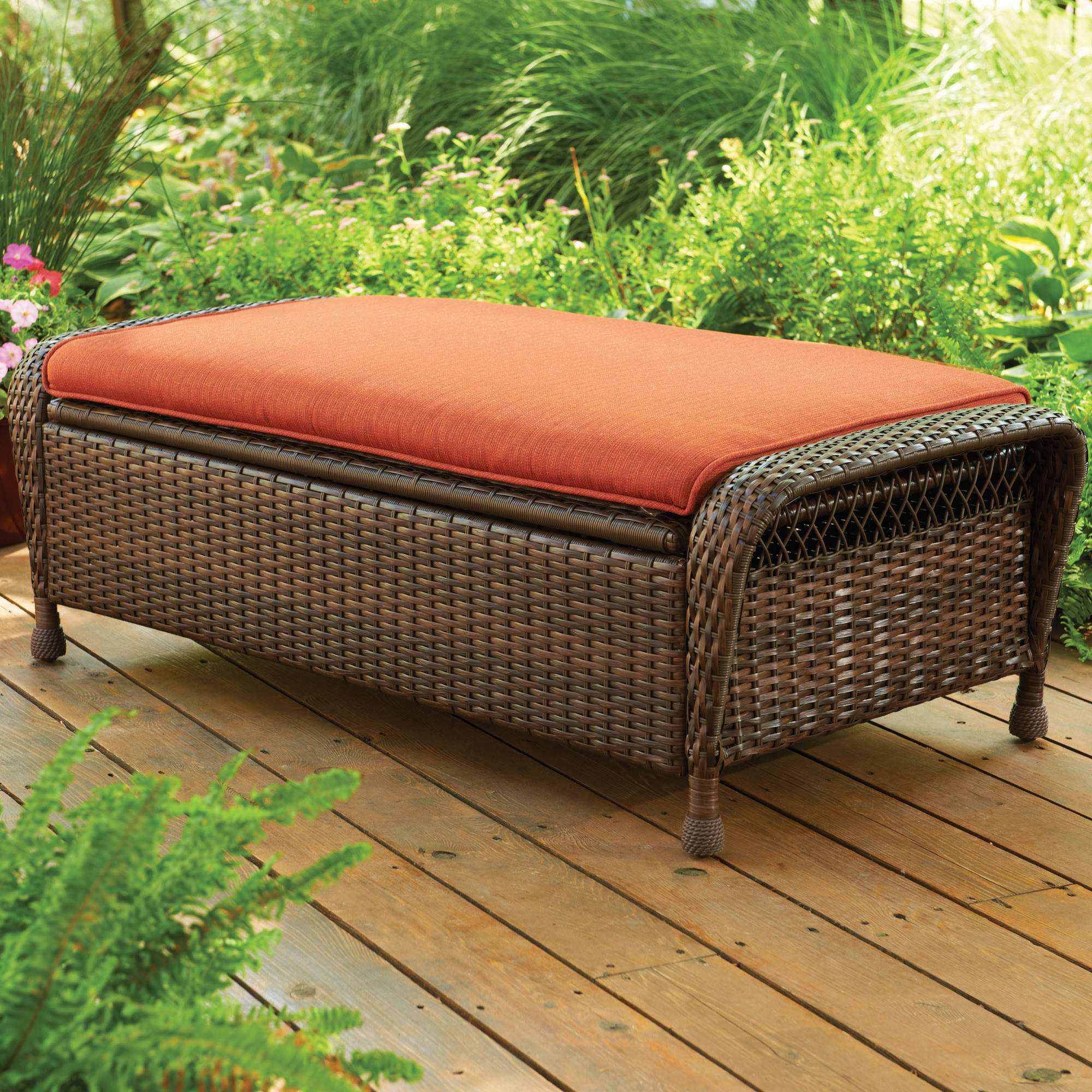 Better Homes And Gardens Azalea Ridge Outdoor Storage Ottoman Walmart pertaining to size 2000 X 2000