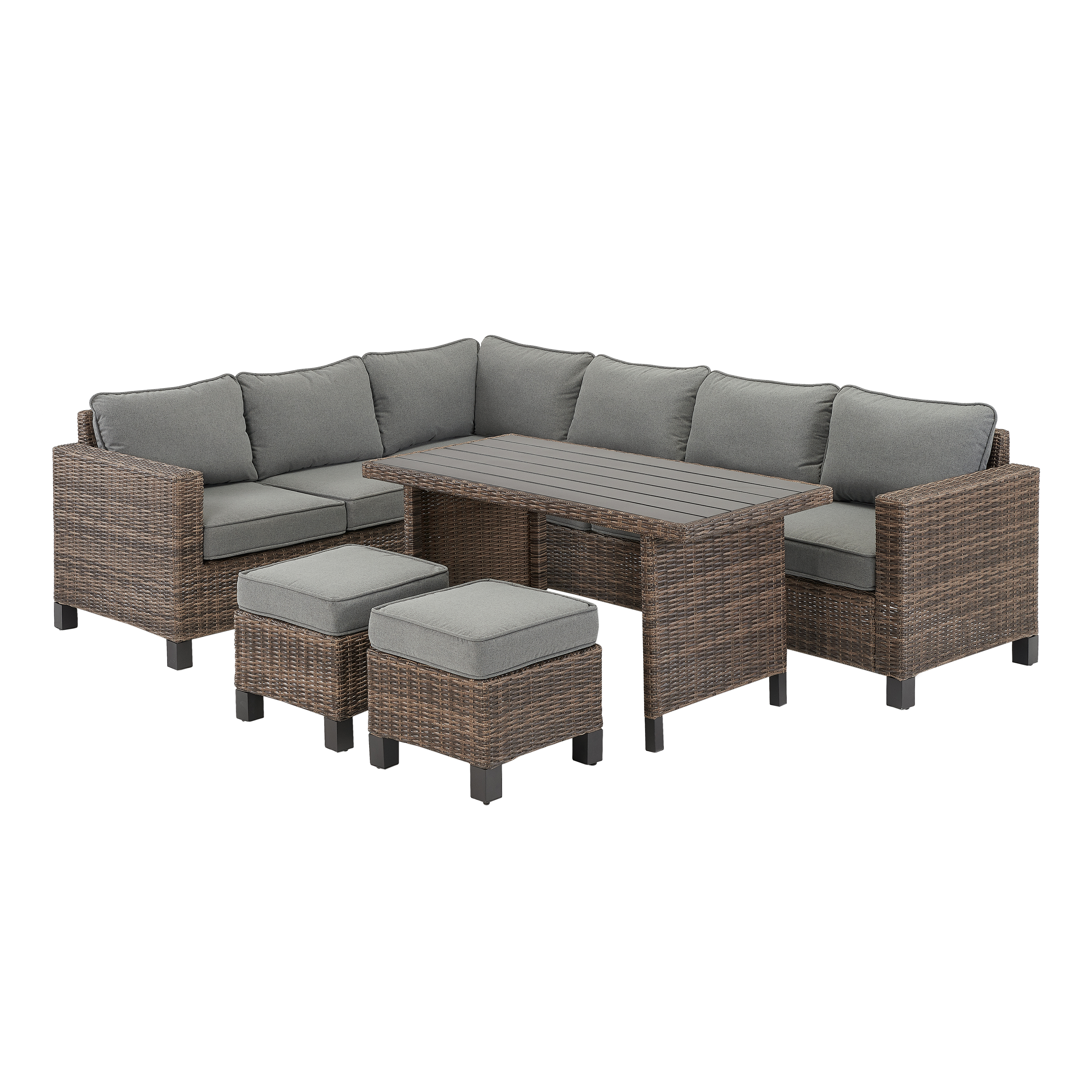 Better Homes Gardens Brookbury 5 Piece Patio Wicker pertaining to sizing 3000 X 3000