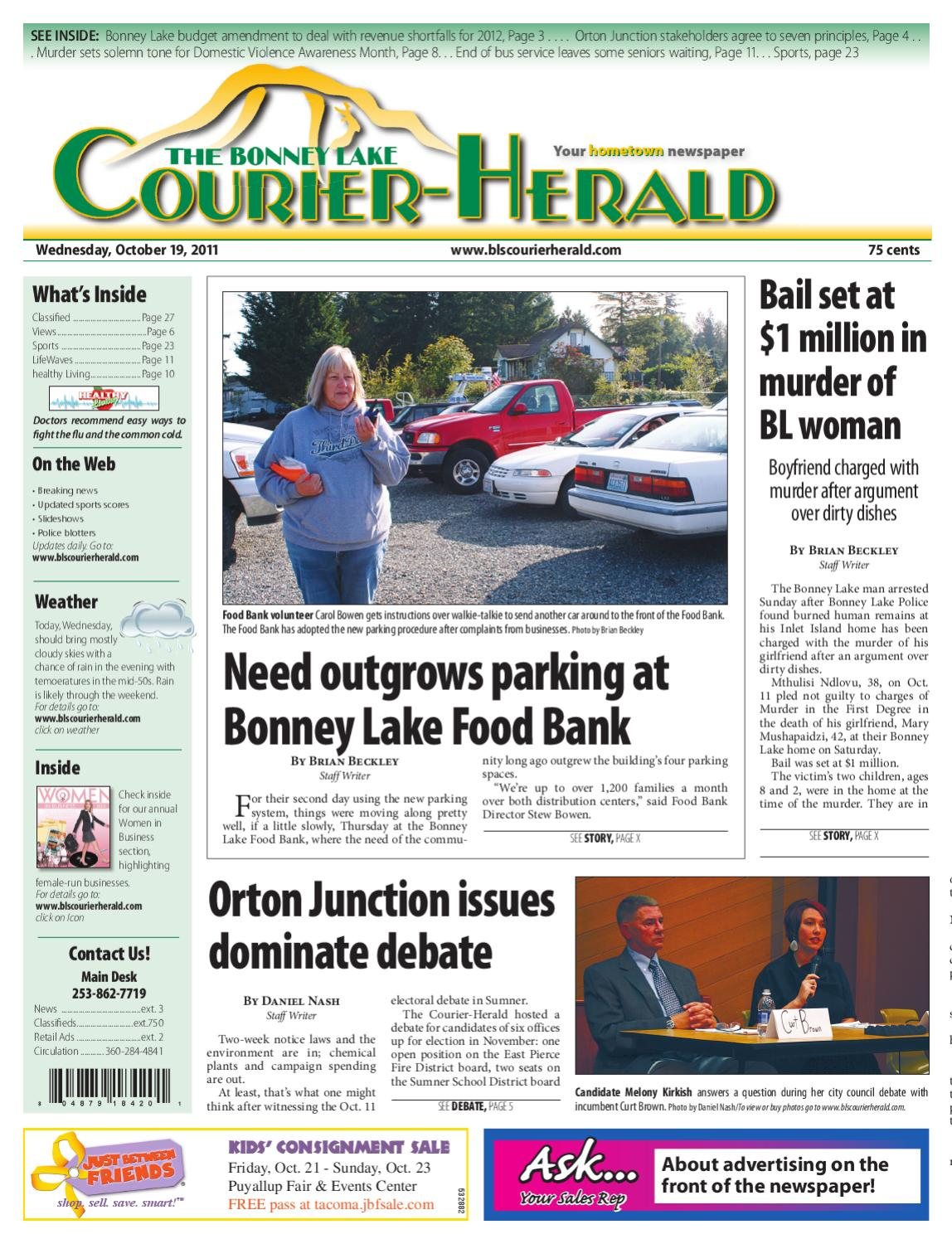 Bonney Lake And Sumner Courier Herald October 19 2011 in measurements 1148 X 1500