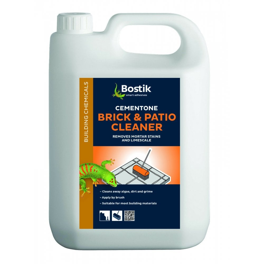 Bostik 25 5l Brick Patio Cleaner Removes Mortar Cement Stains inside proportions 1000 X 1000