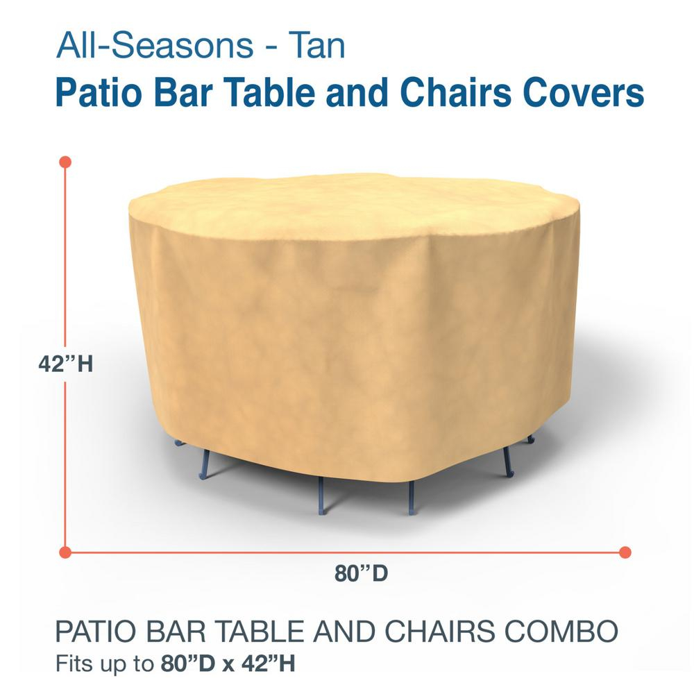 Budge All Seasons Large Patio Bar Table And Chairs Covers within sizing 1000 X 1000