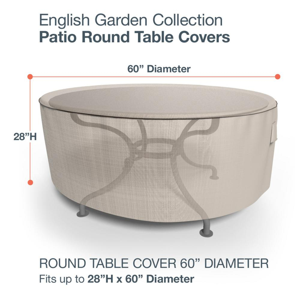 Budge English Garden Round Patio Table Covers with regard to sizing 1000 X 1000