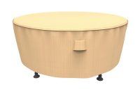 Budge Neverwet And Reg Savanna Extra Large Tan Round Patio Table Cover in measurements 1000 X 1000