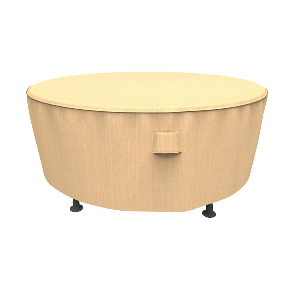 Budge Neverwet And Reg Savanna Extra Large Tan Round Patio Table Cover in measurements 1000 X 1000