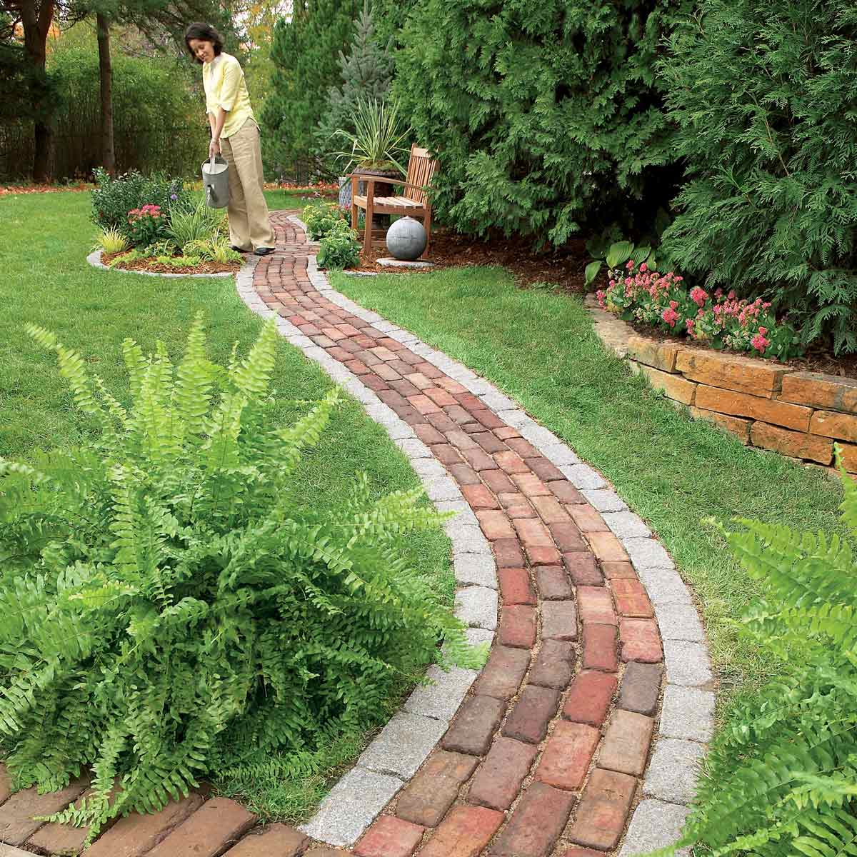 Build A Brick Pathway In The Garden The Family Handyman in sizing 1200 X 1200