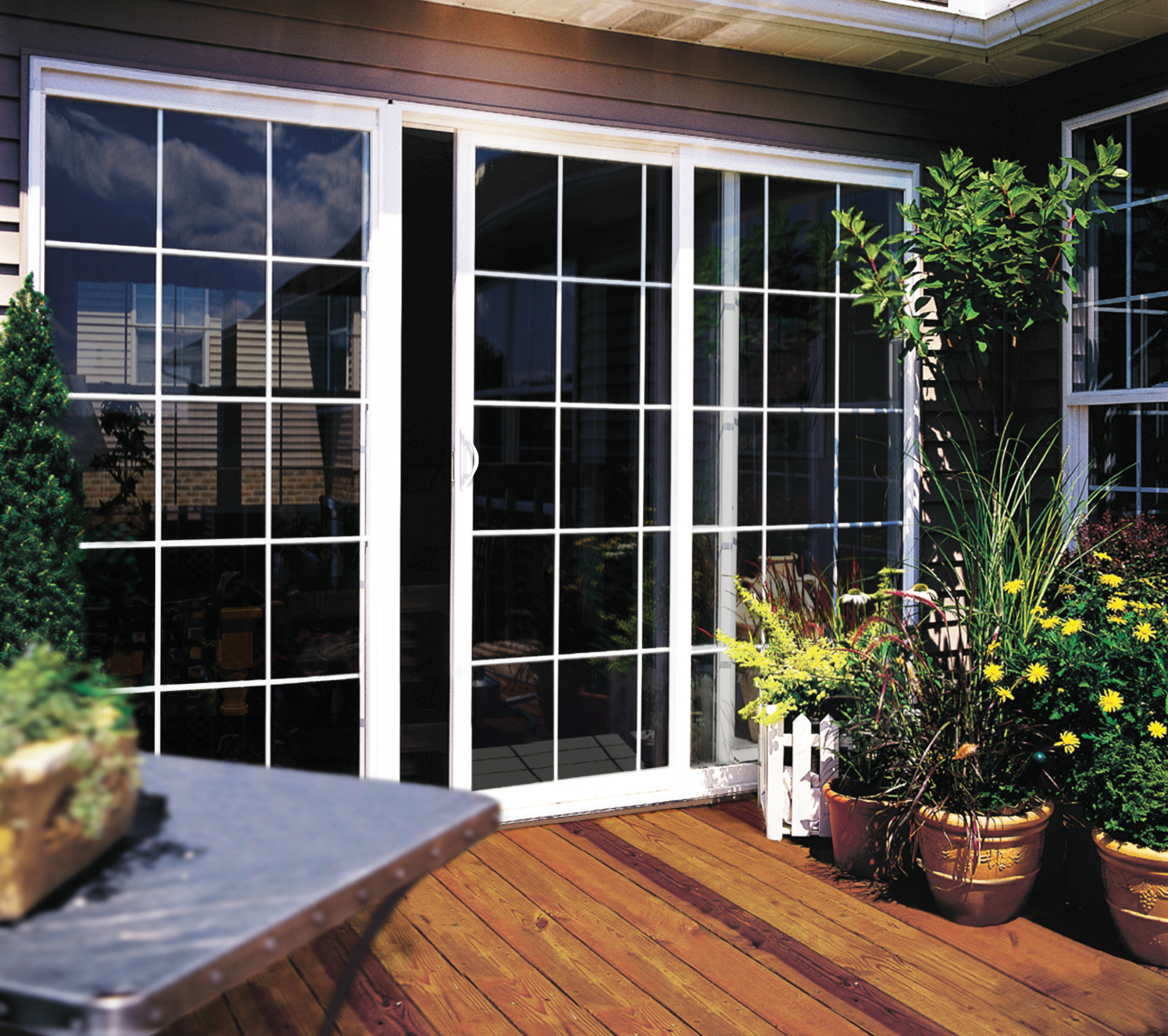 Builders Vinyl V 2500 Patio Doors Sliding Reliable And pertaining to proportions 2000 X 1774