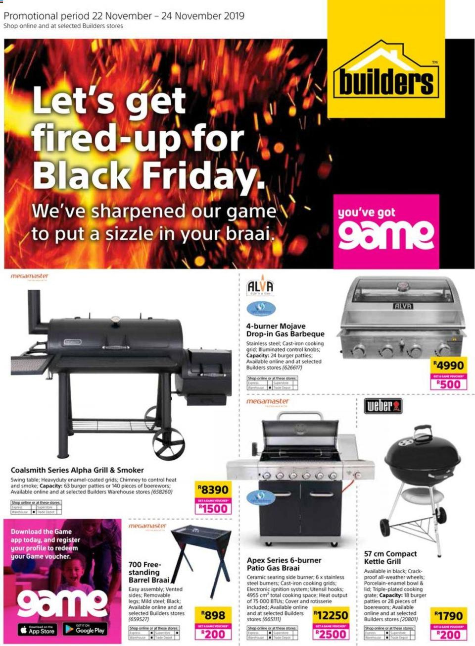 Builders Warehouse Black Friday 22 November 2019 in measurements 960 X 1304