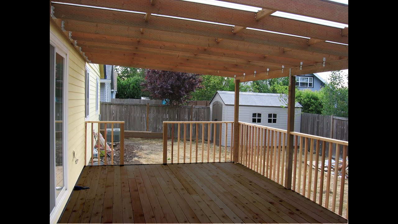 Building A Patio Deck Cover pertaining to size 1280 X 720