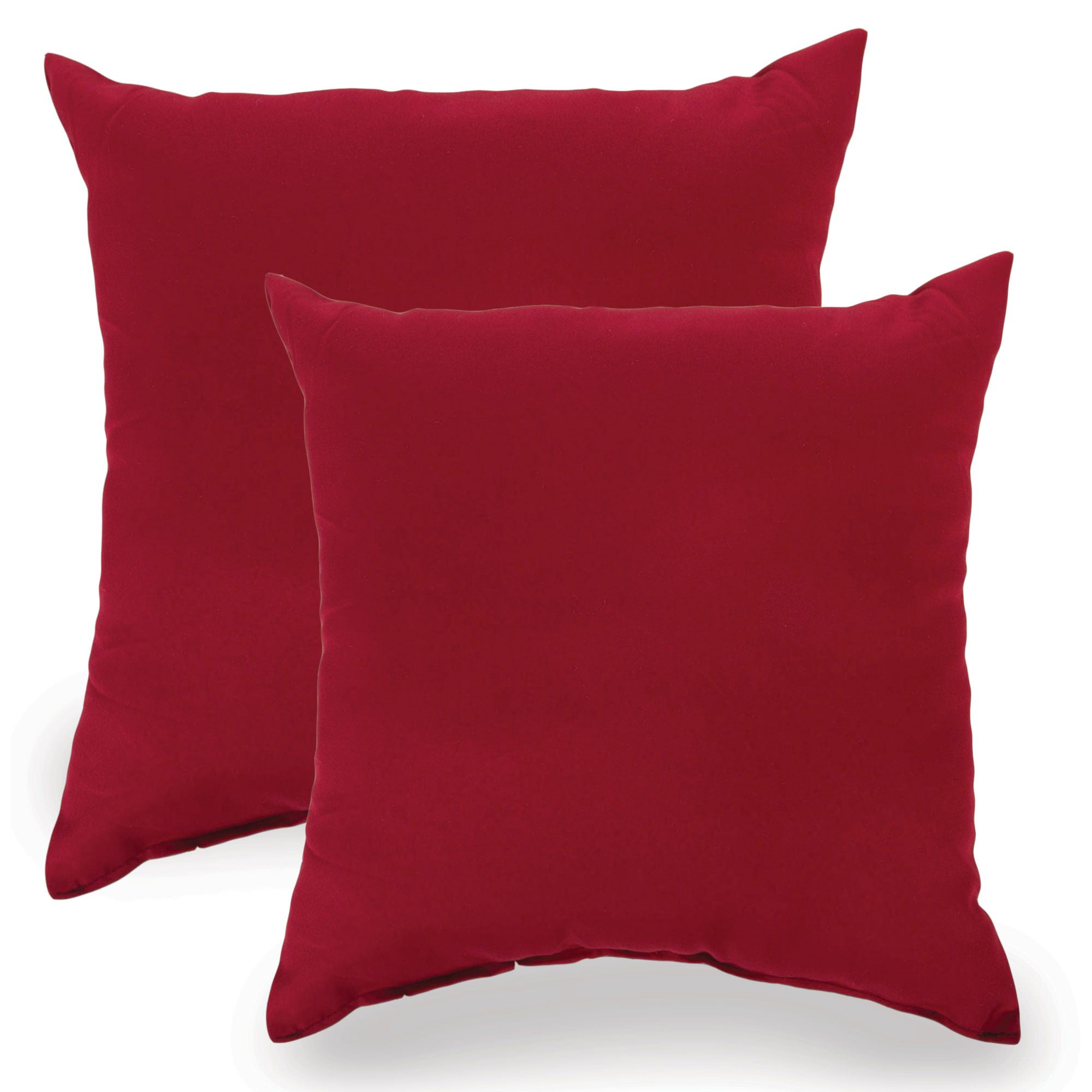 Burgundy Indooroutdoor Throw Pillow Set Of Twoessentials intended for sizing 2000 X 2000