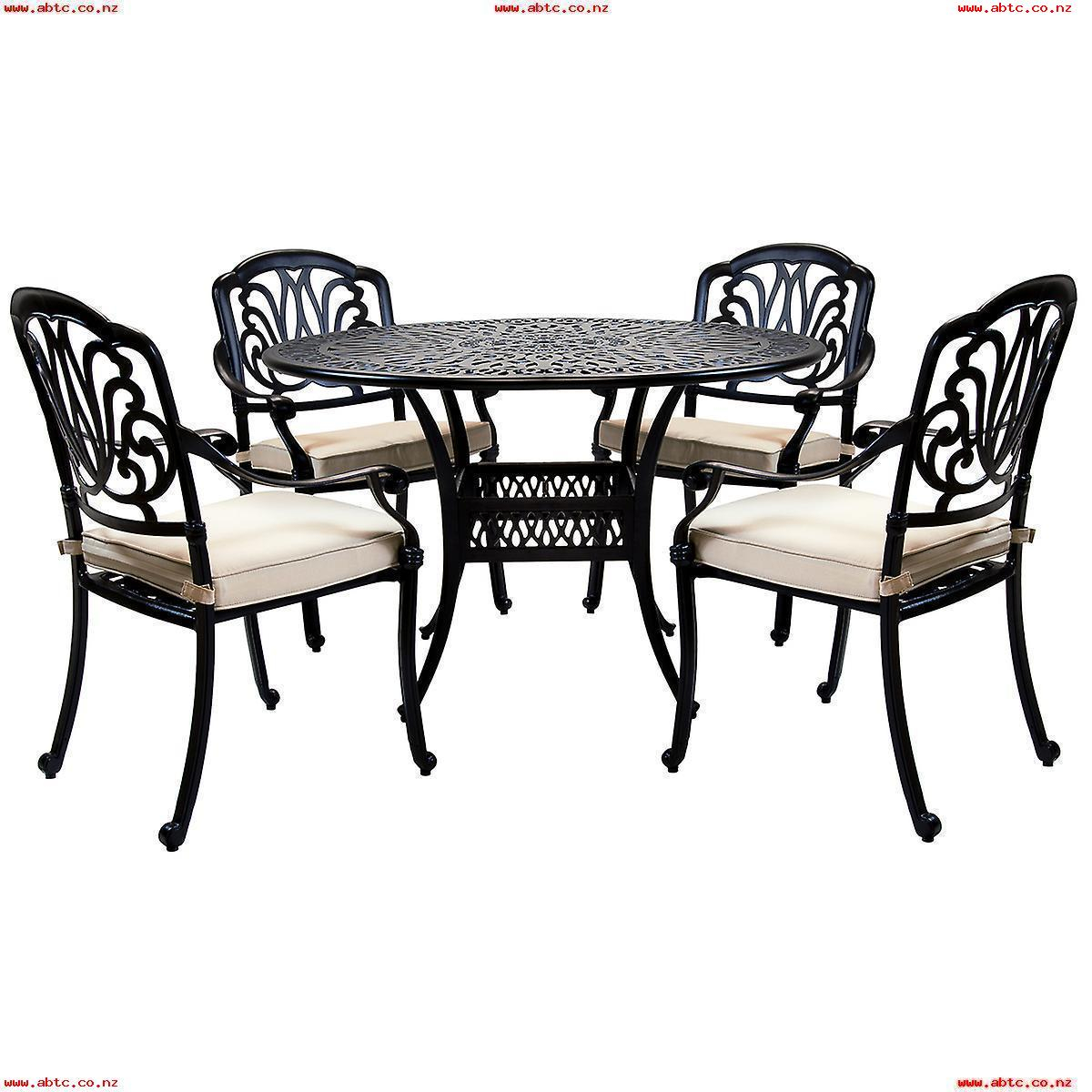 Charles Bentley Garden Premium Furniture Black Cast with regard to sizing 1200 X 1200