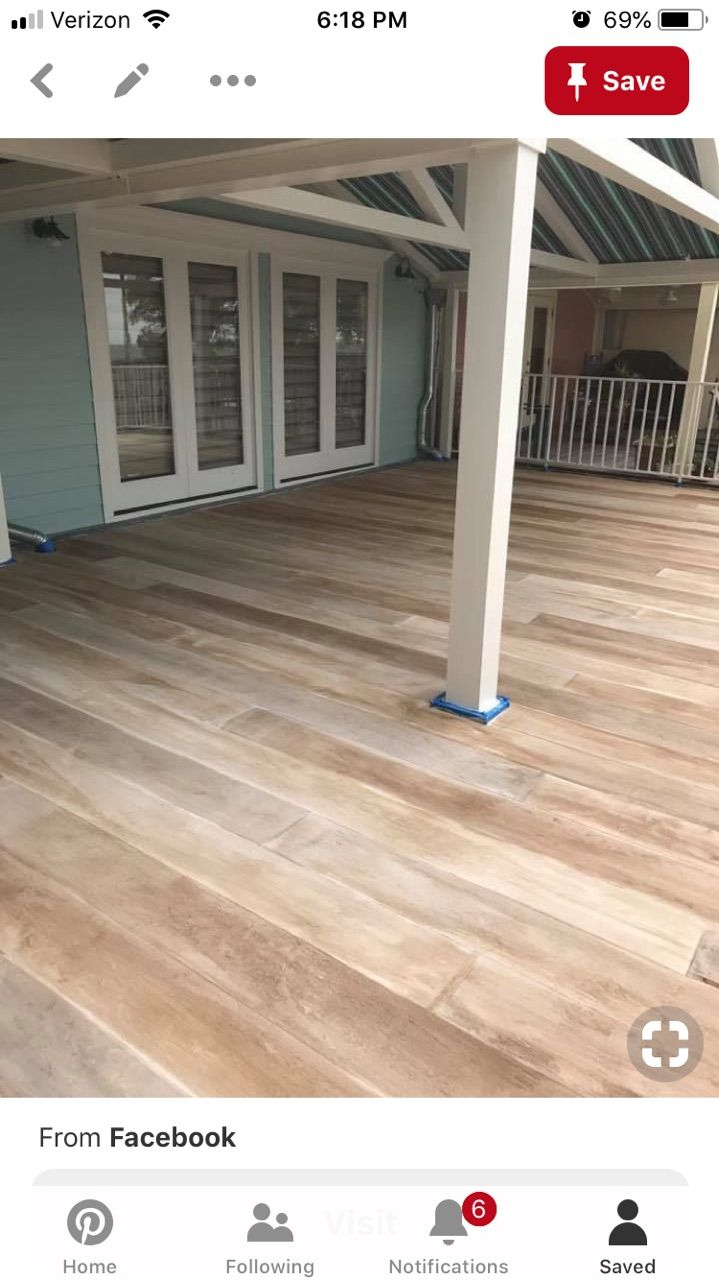 Comcrete Floor Looks Like Wood Porch Flooring Concrete with regard to proportions 719 X 1280