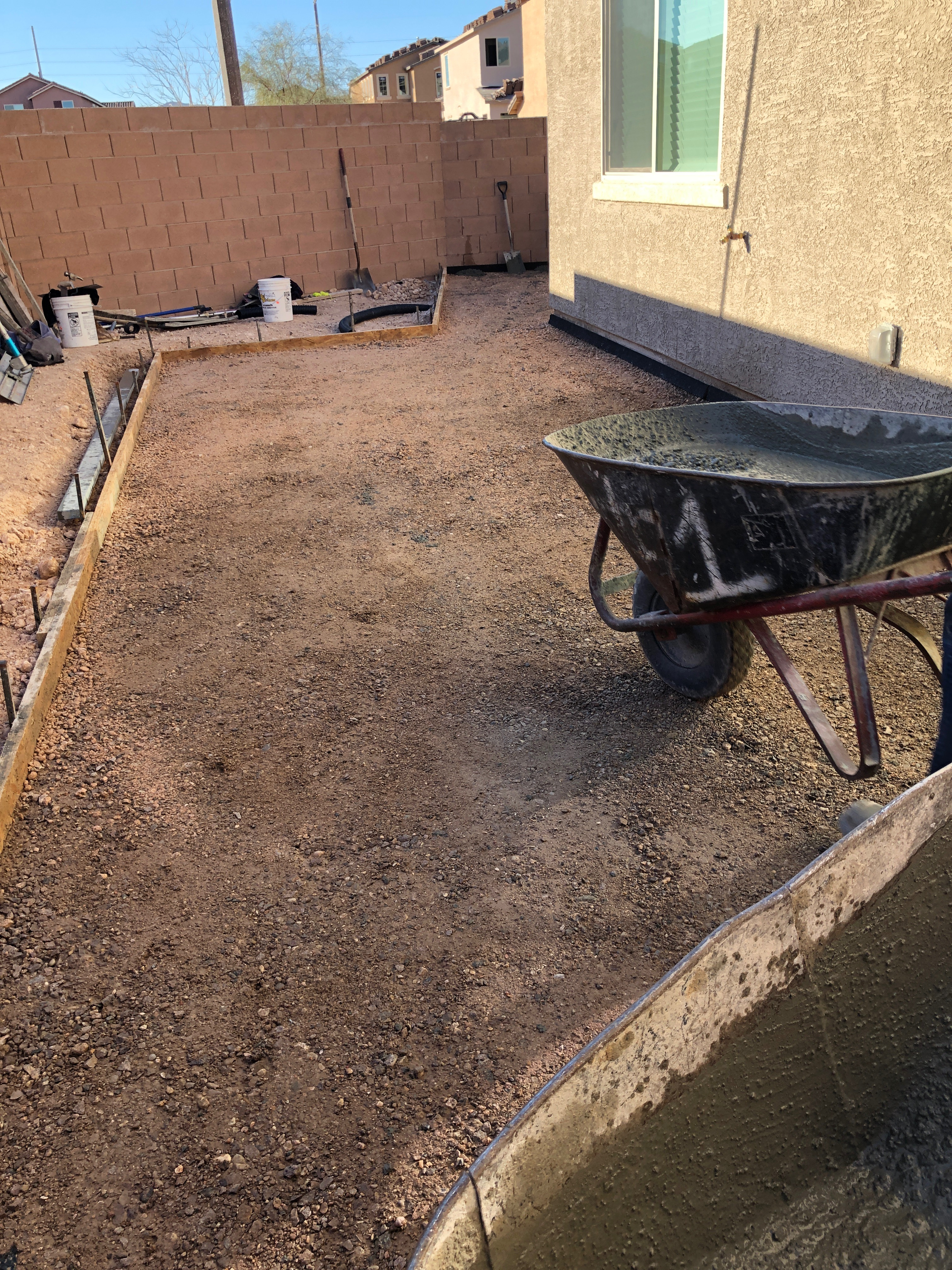 Concrete Patio Installation Las Vegas Landscapers And regarding measurements 3024 X 4032