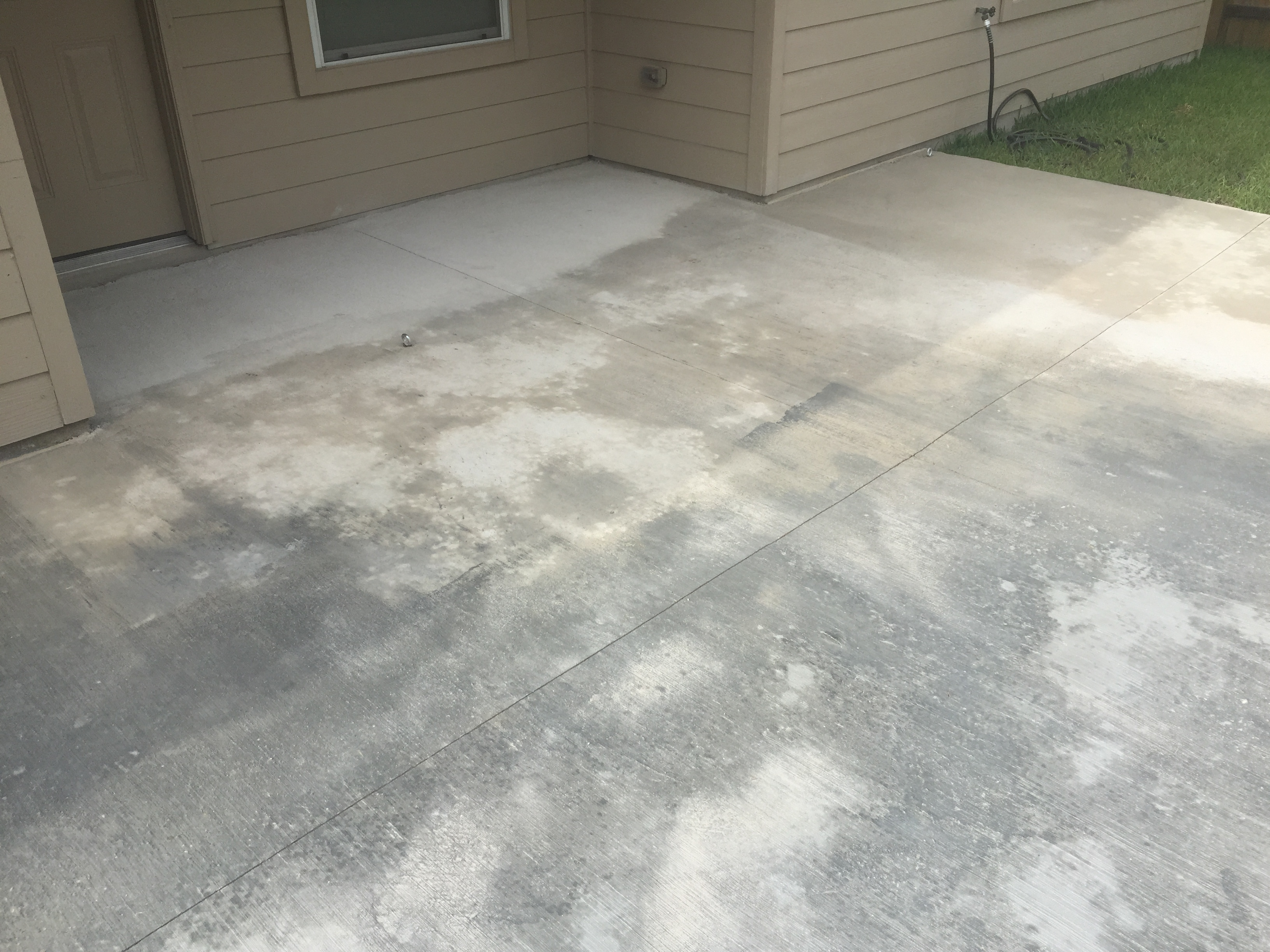 Concrete Patio Job Gone Wrong Houston Mold Areas Company within size 3264 X 2448