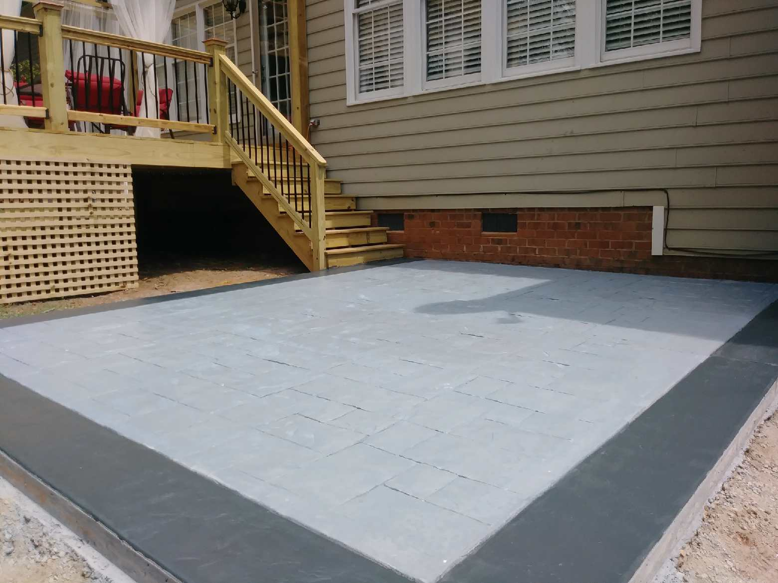 Concrete Patios Raleigh Nc Stamped Custom Simple within proportions 1560 X 1170
