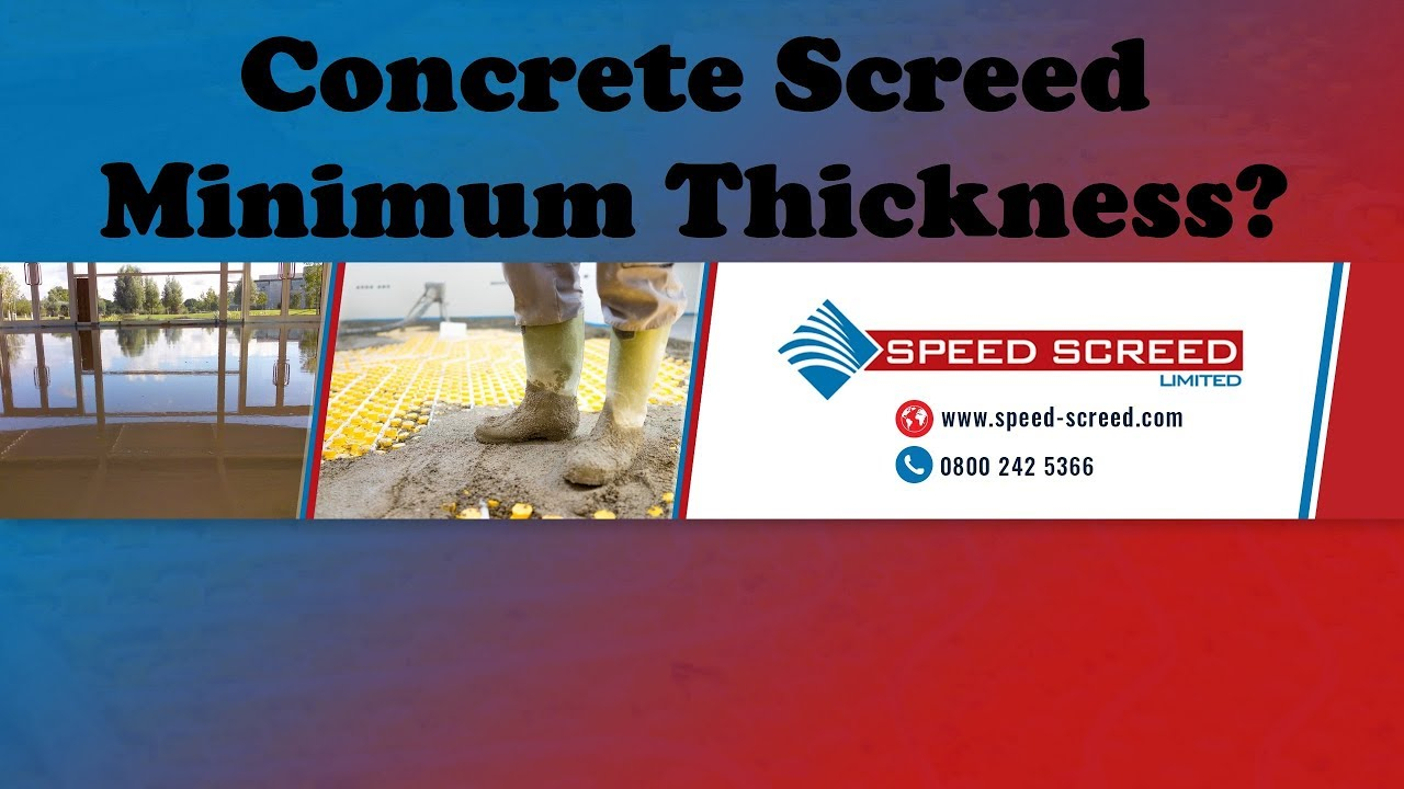 Concrete Screed Minimum Thickness regarding measurements 1280 X 720