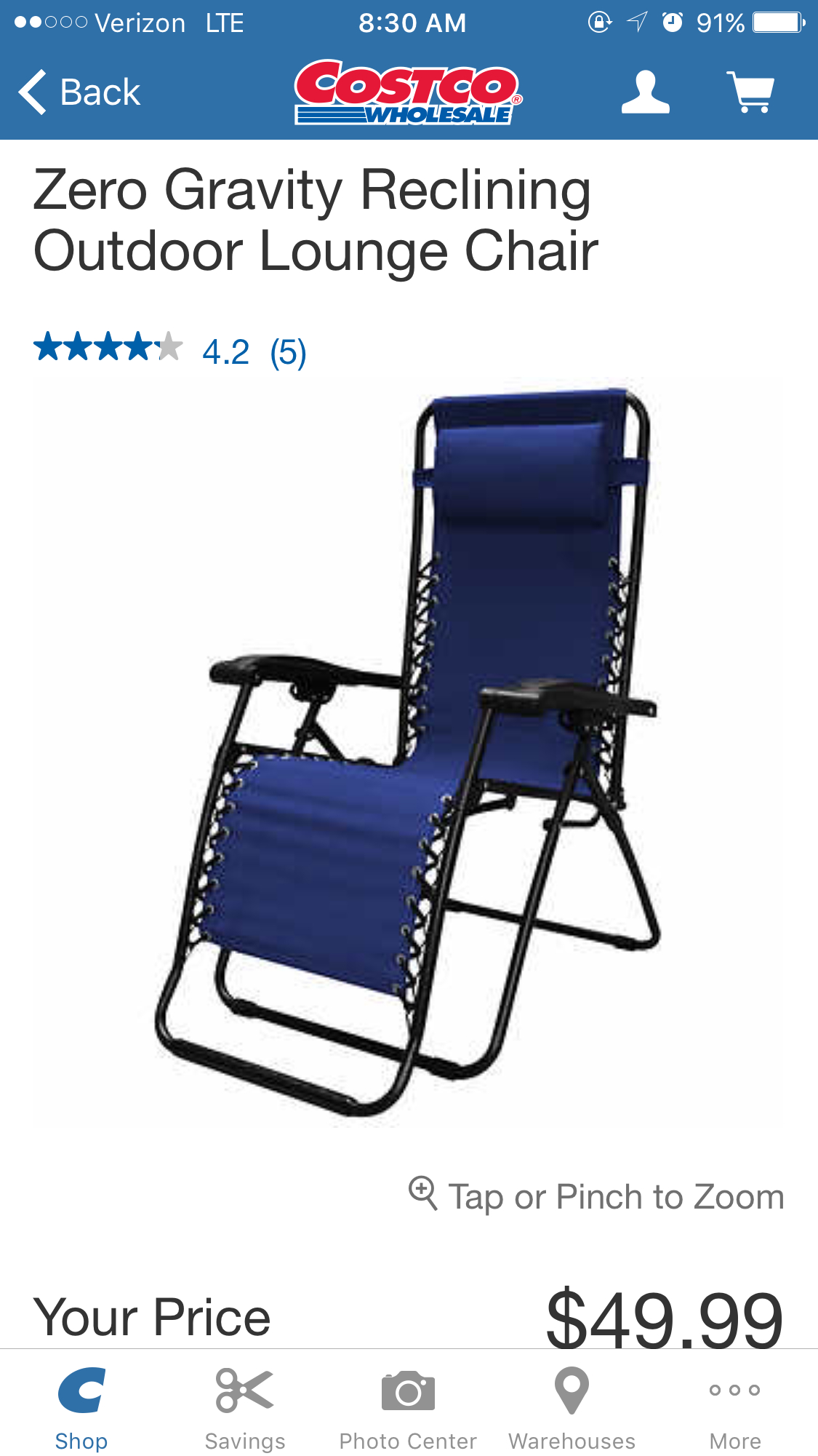 Costco 50 With Tray Anti Gravity Chair Outdoor Chairs pertaining to proportions 1125 X 2001