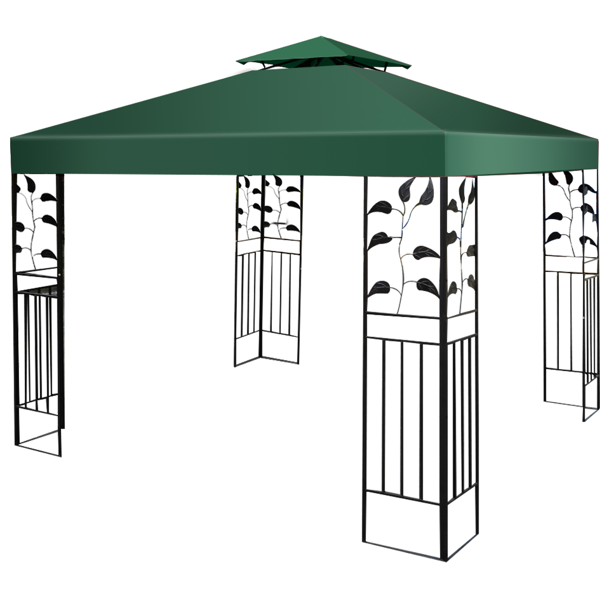 Costway 10 X 10 Gazebo Top Cover Patio Canopy Replacement throughout measurements 1200 X 1200