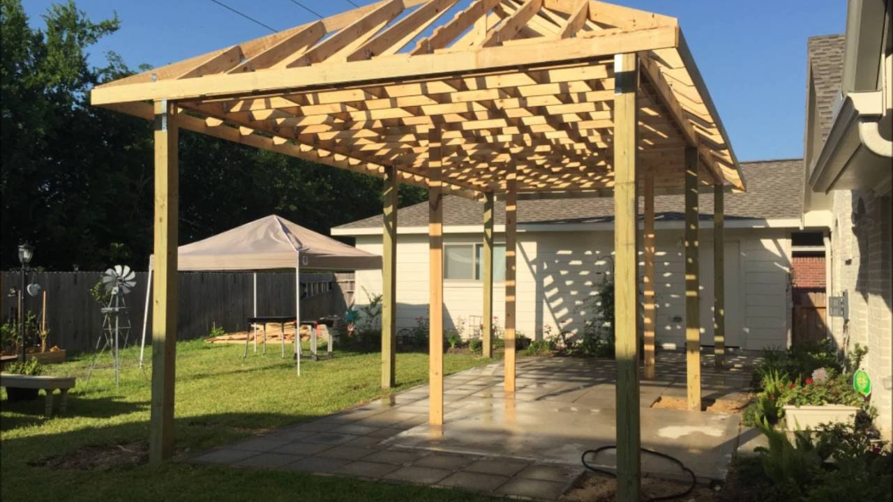 Covered Patio Build for dimensions 1280 X 720
