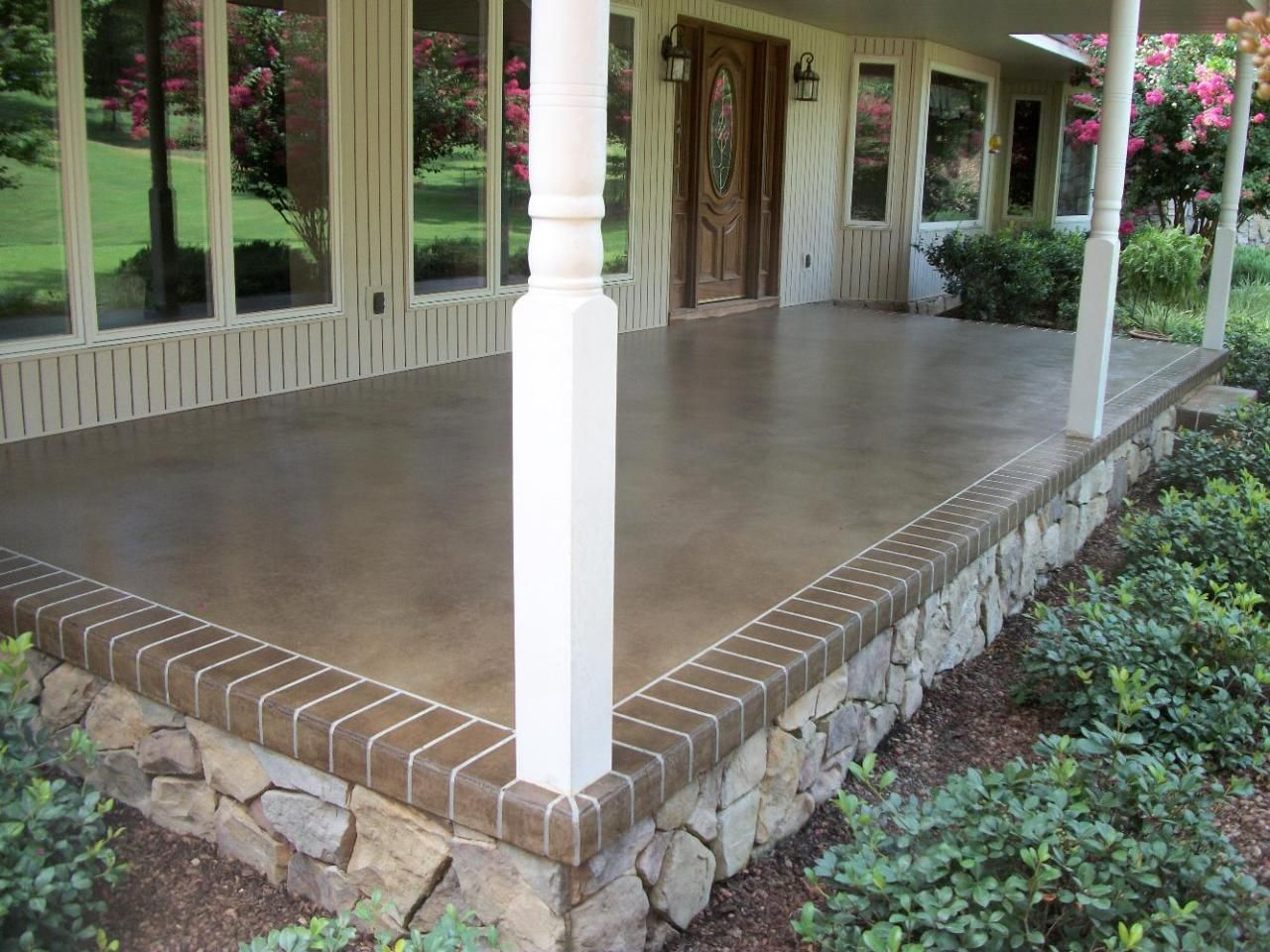 Covering Cement Porch With Stone Porches Ideas throughout size 1280 X 960