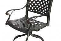 Darlee Nassau Cast Aluminum Patio Swivel Rocker Dining Chair intended for dimensions 1497 X 1497