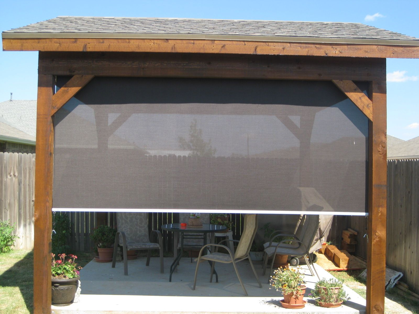 Deck Sun Shades Home Blinds Shutters Roller Shades Patio within proportions 1600 X 1200