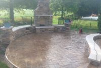 Decorative Stamped Concrete Patio Sitting Walls And Outdoor pertaining to sizing 3264 X 2448