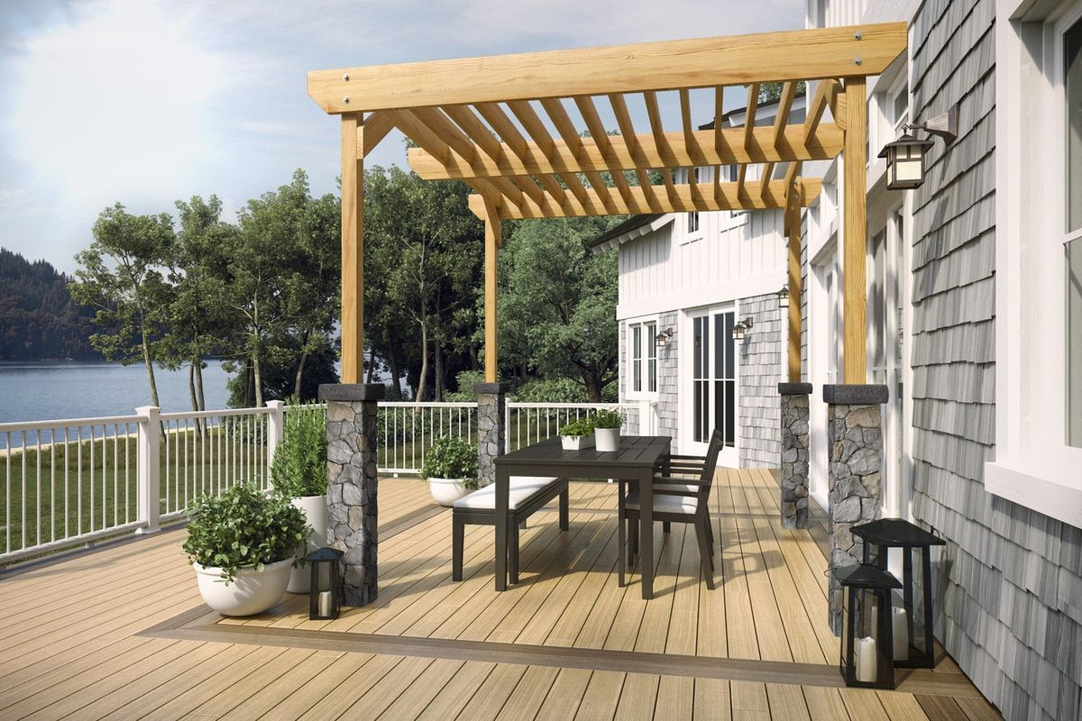 Decorative Stone Post Covers Deckorators Pergola regarding sizing 1200 X 800