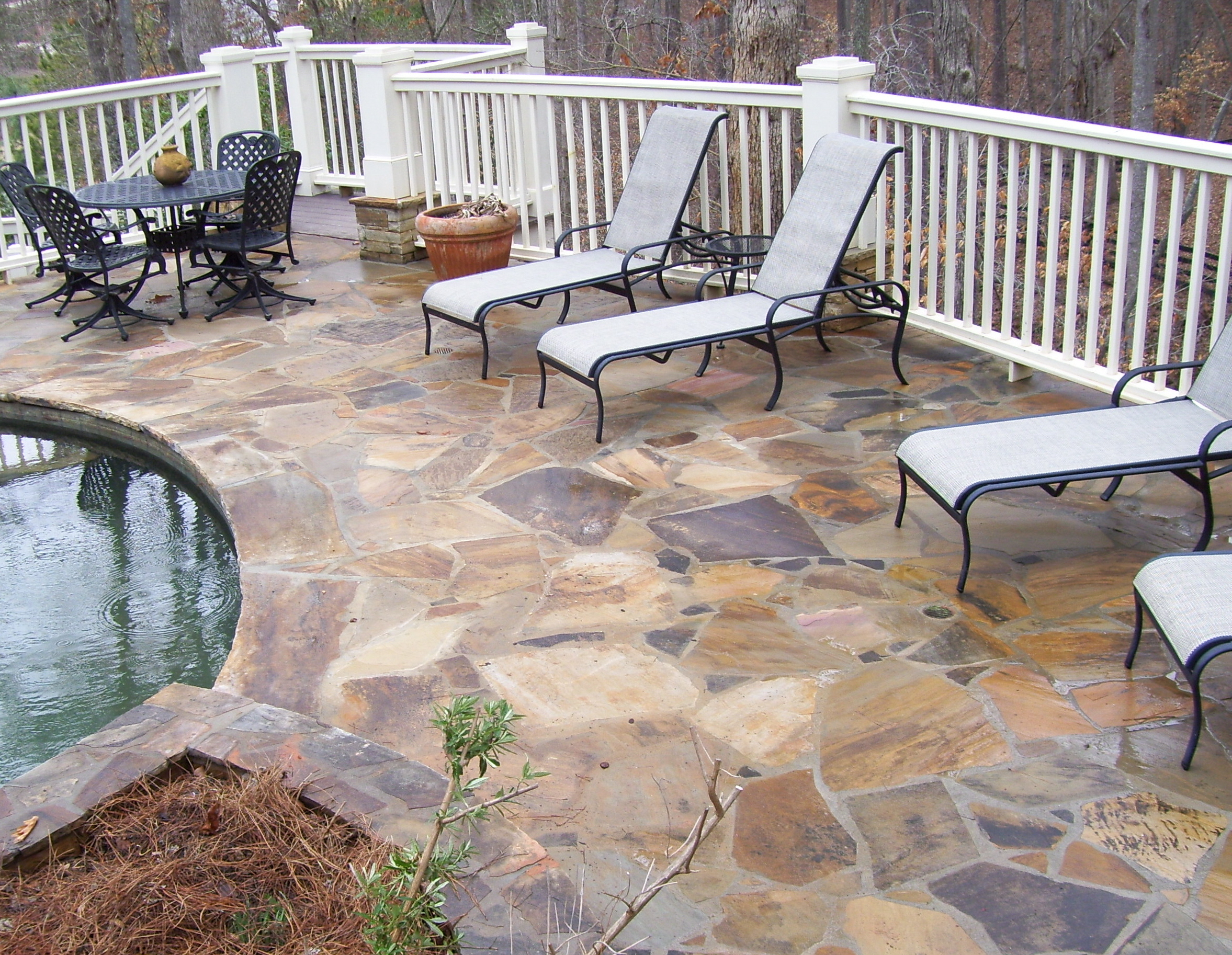 Delalevu Patio Designs The Use Of Slate for measurements 2355 X 1826