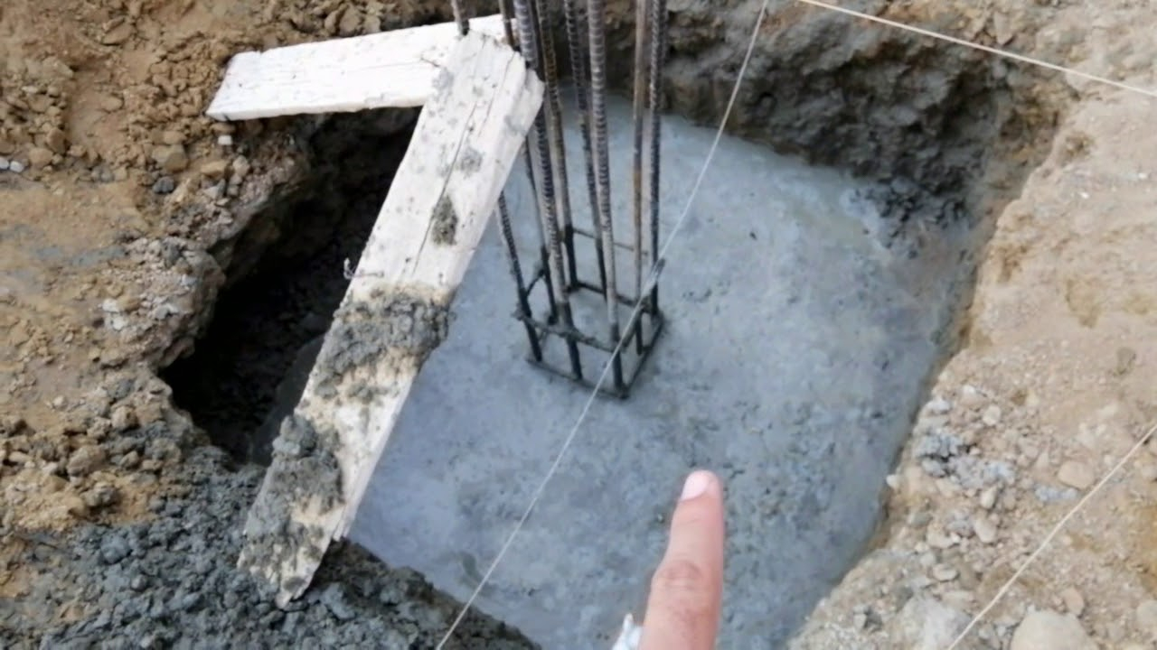 Depth Of Footingfoundation And Reinforcement Details In Foundation Civil Engineering Videos for measurements 1280 X 720