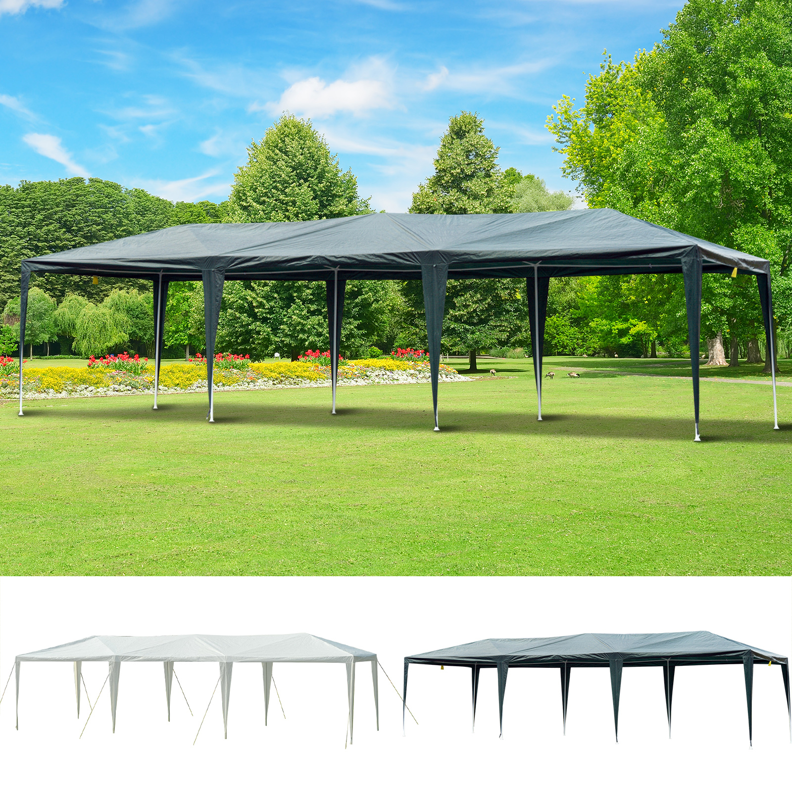 Details About 10 X 30 Gazebo Canopy Cover Party Tent With Removable Mesh Side Walls Patio regarding measurements 1600 X 1600