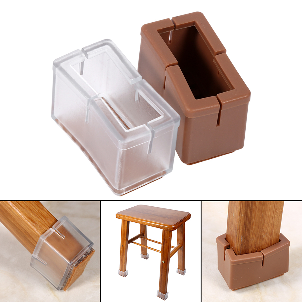 Details About 8x Table Chair Stick Leg Feet Rectangle Cap Cover Furniture Floor Protector Js inside sizing 1001 X 1001