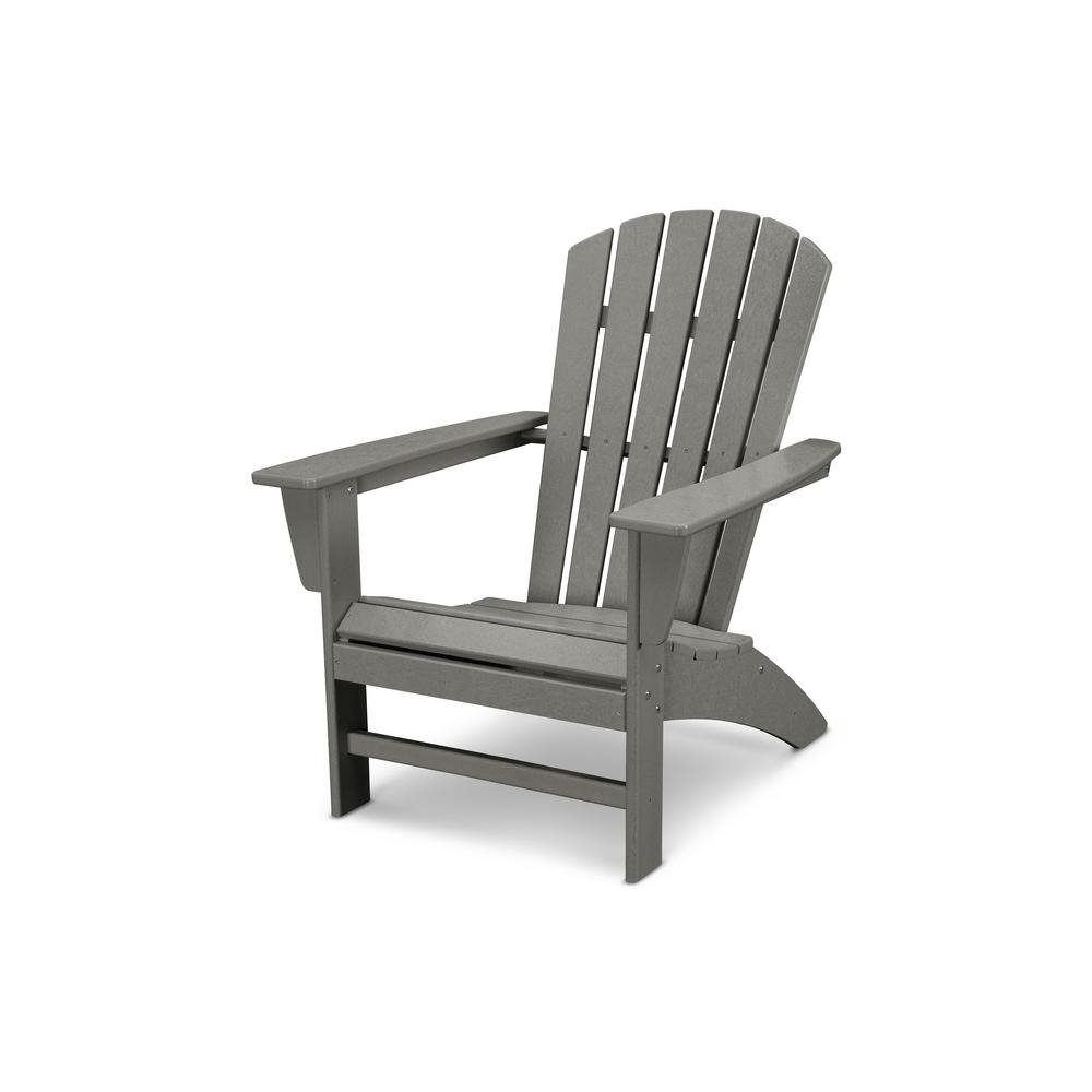 Details About Adirondack Chair Patio Outdoor Curveback Slate Grey Plastic Weather Resistant for size 1000 X 1000