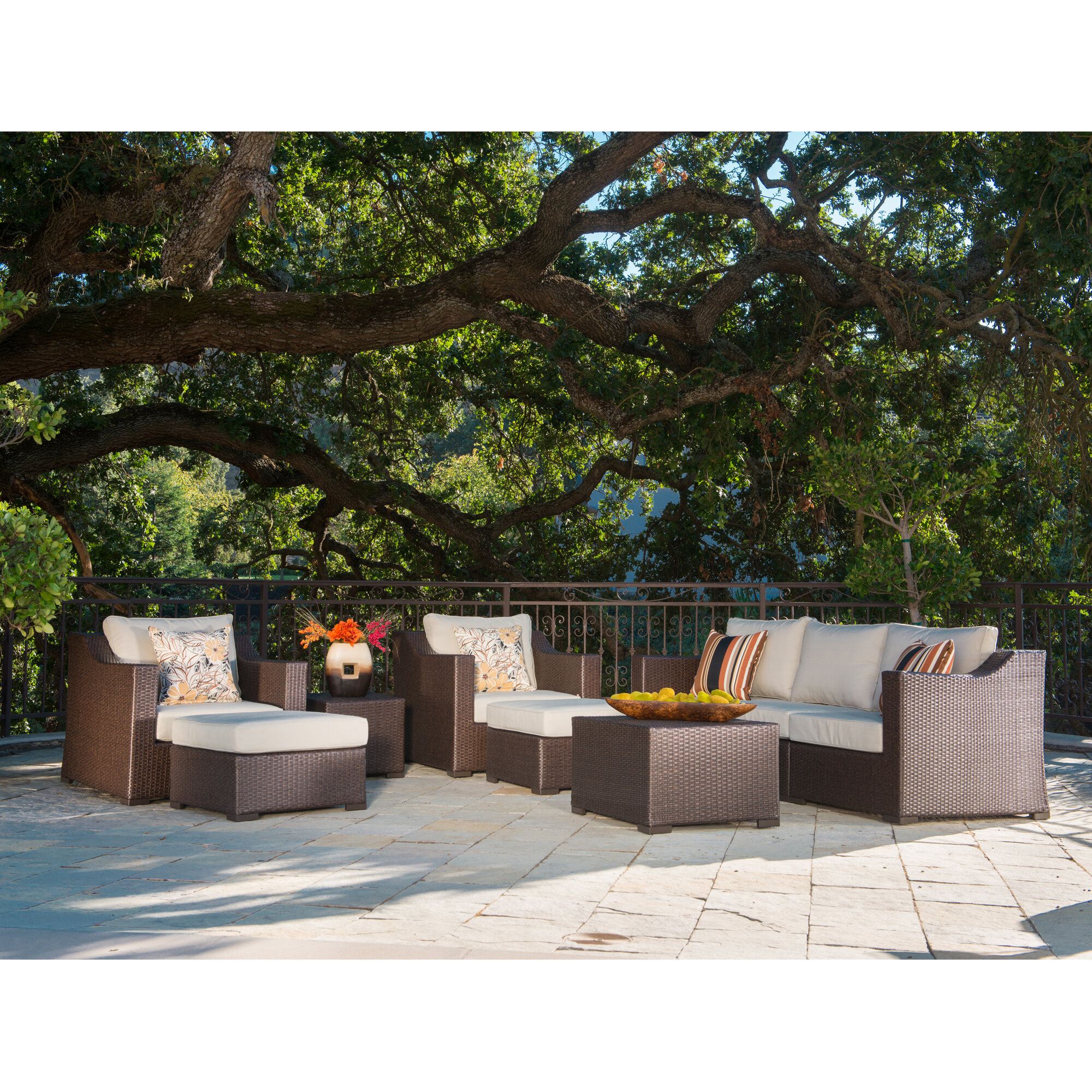 Details About Bayou Breeze Haney Patio 9 Piece Sofa Seating Group With Cushions intended for measurements 2000 X 2000