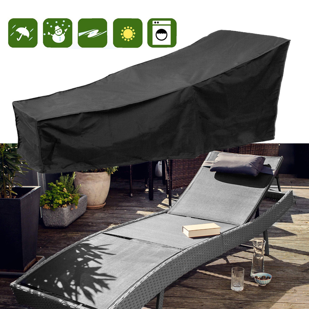 Details About Outdoor Garden Sun Rattan Daybed Recliner Lounge Chair Deck Rain Cover Protector in proportions 1000 X 1000