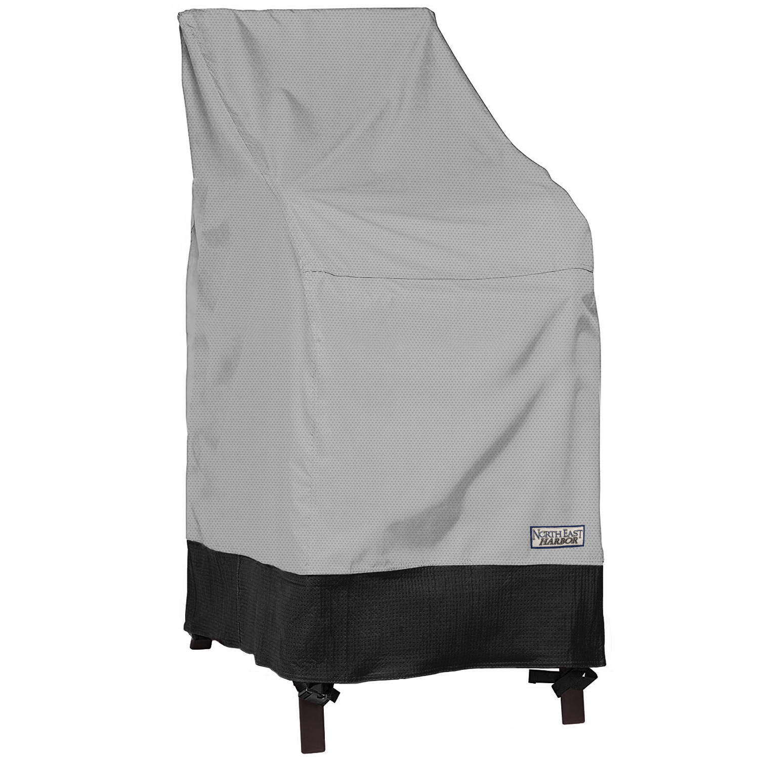 Details About Outdoor Stackable Chair Patio Furniture Cover 28w X 30d X 49h Grayblack inside sizing 1500 X 1500