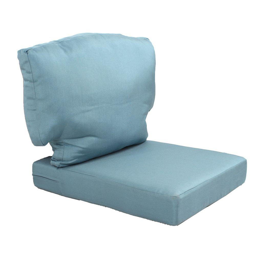 Details About Replacement Outdoor Chair Cushion Charlottetown Washed Blue Dining Pillow Seat for measurements 1000 X 1000