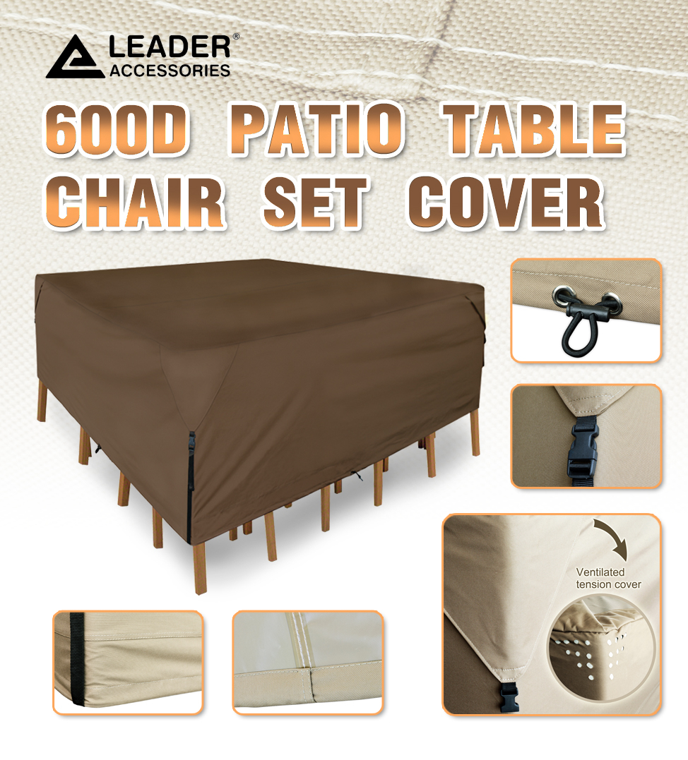 Details About Waterproof Square Round Patio Table Chair Set Cover Size L 96lx96wx30h intended for proportions 974 X 1077