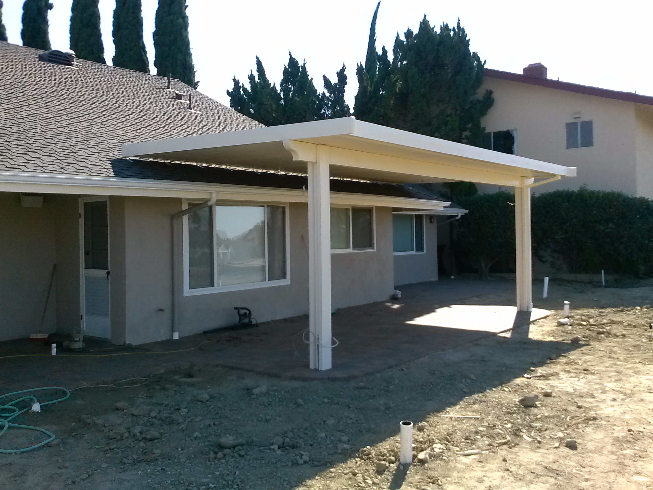 Diy Covered Patio Covered Patio Attach Construction inside sizing 2560 X 1920