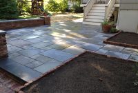 Dry Laid Bluestone With Recycled Brick Sitting Walls Capped regarding proportions 3264 X 2448