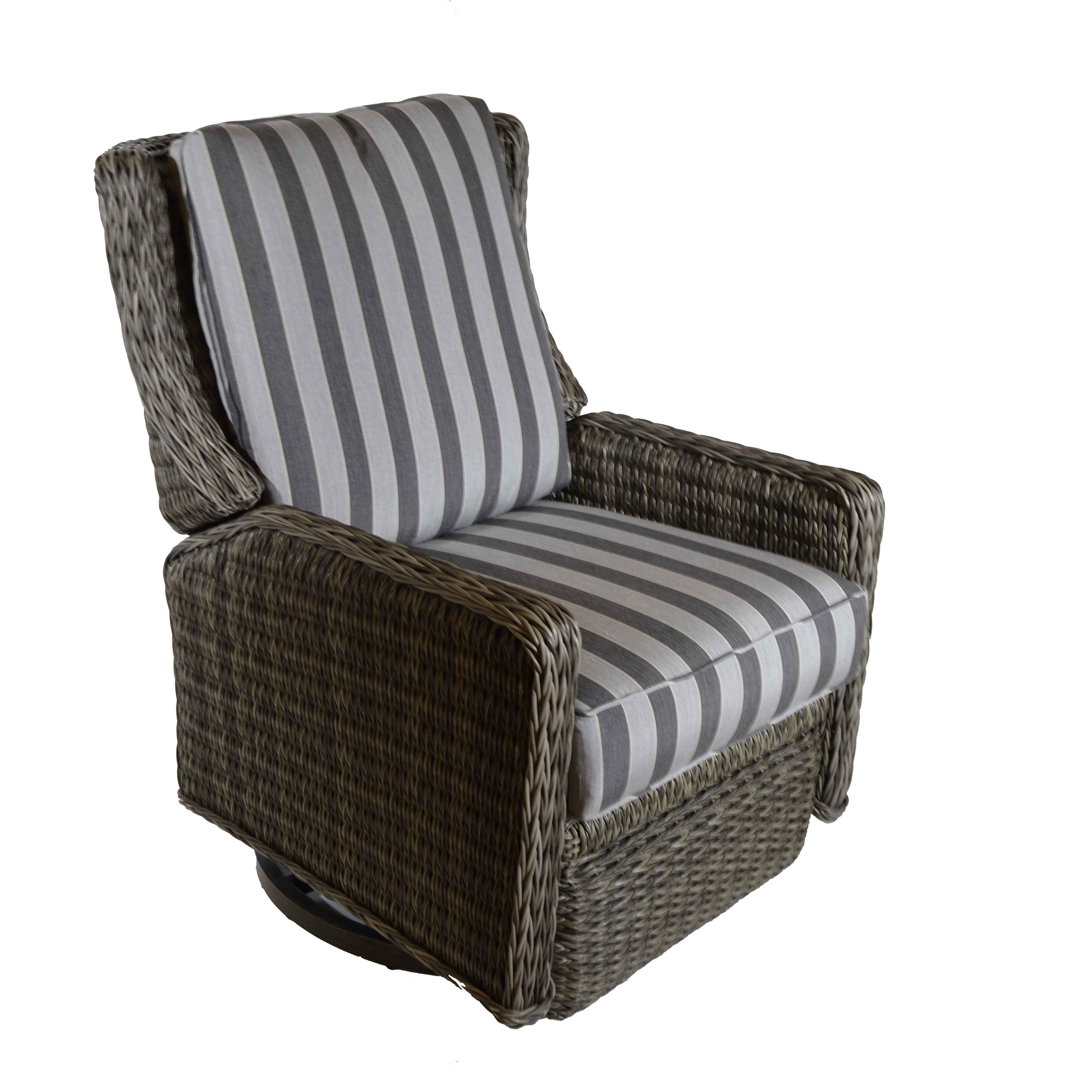 Ebel Geneva Woven Swivel Recliner Chair Camden Graphite within size 3995 X 3995