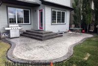 Edmonton Stamped Concrete Patio Next Level Concrete Ltd in size 1100 X 825