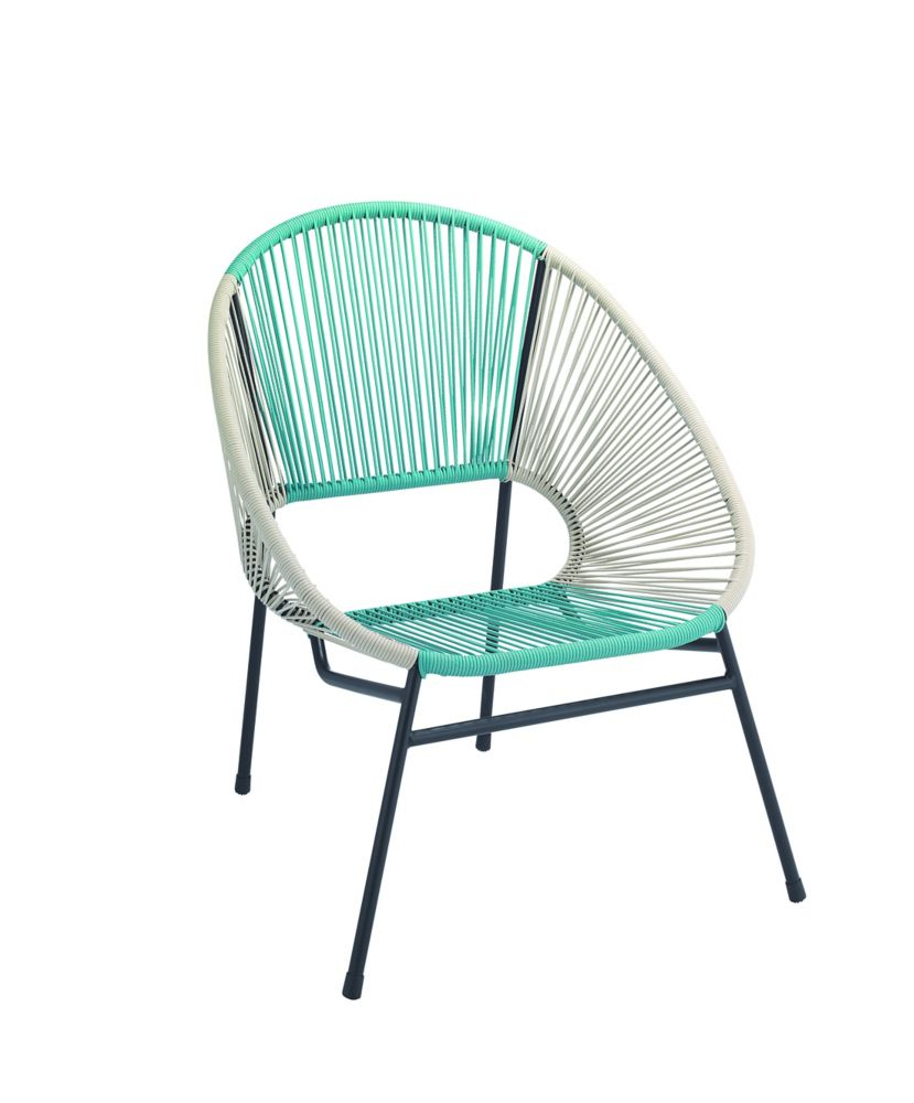 Egg Patio Chair In Bluewhite in sizing 829 X 1000