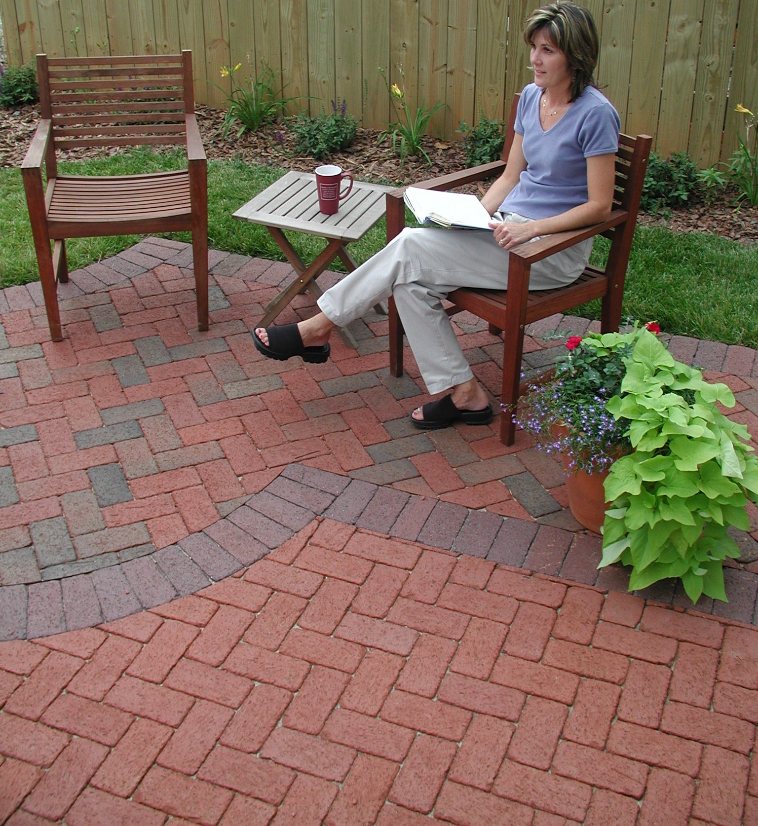 Elegant Red Brick Patio Captivating Traditional Design Also for dimensions 1536 X 1674